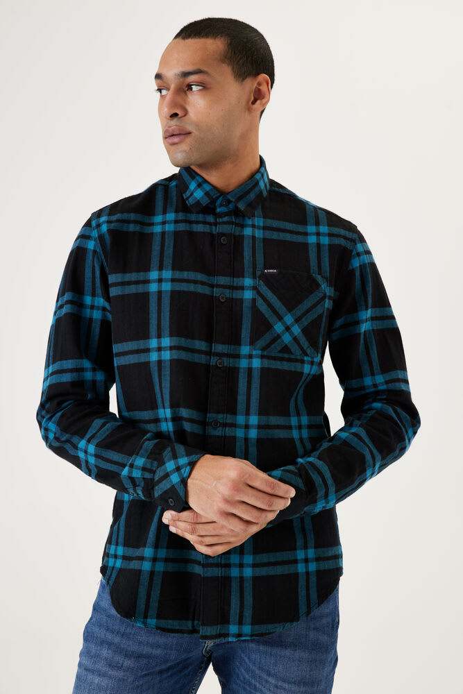 Chemise épaisse à carreaux
