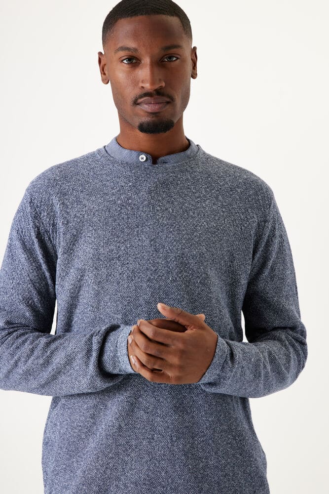Pull fin col rond