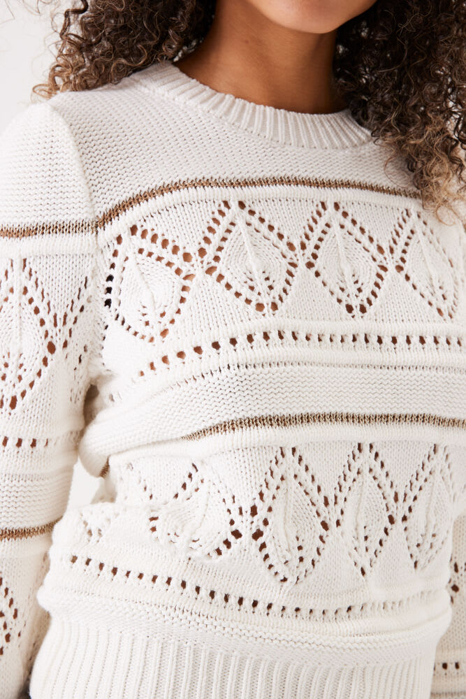 Pull en maille trou trou