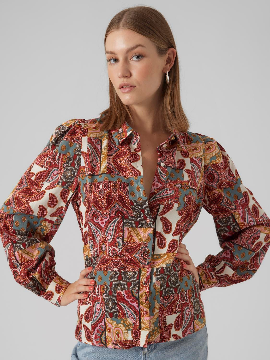 Chemise motif multico