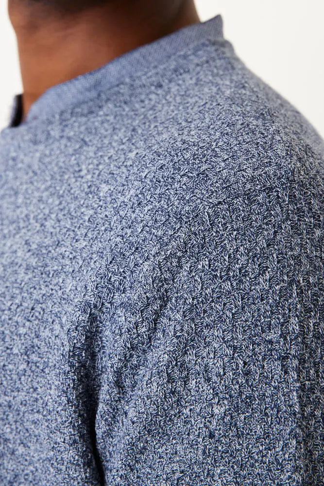 Pull fin col rond