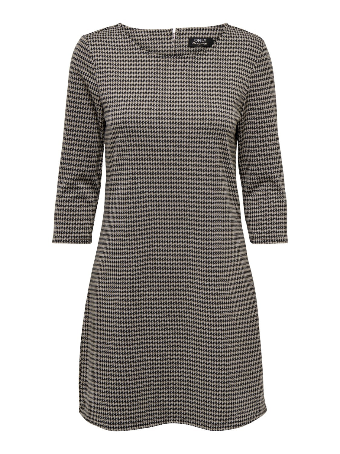 Robe manches 3/4 à carreaux