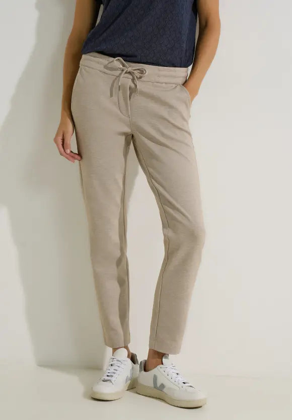 Pantalon jogg' beige