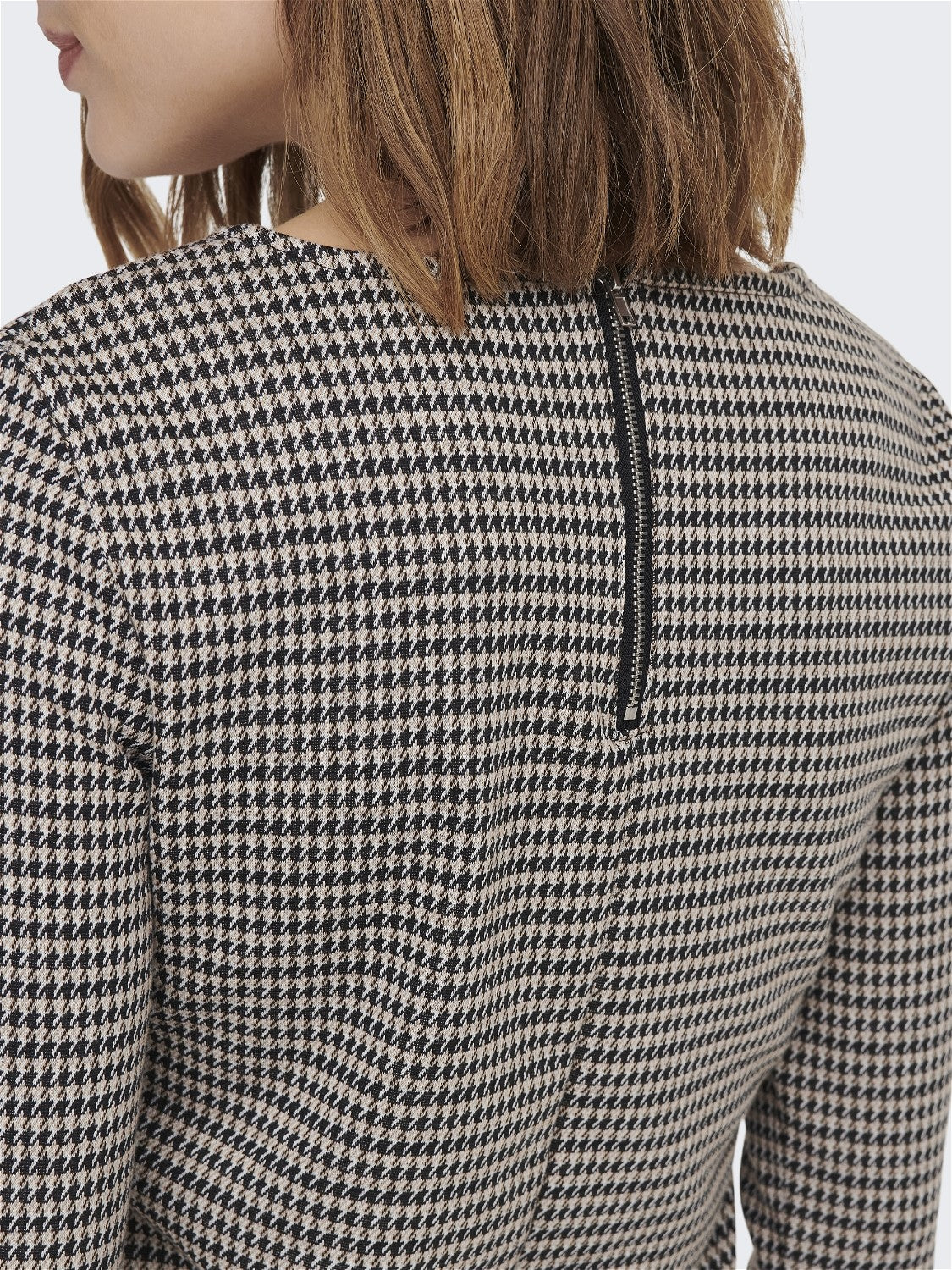 Robe manches 3/4 à carreaux