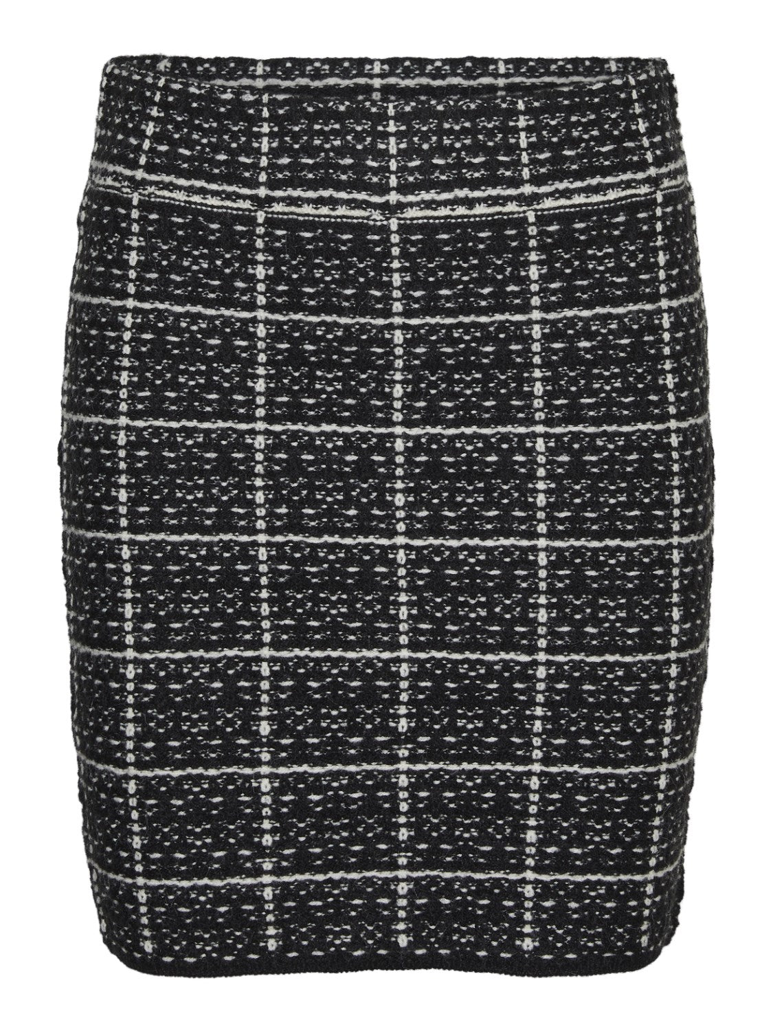 Jupe en maille noire et blanche