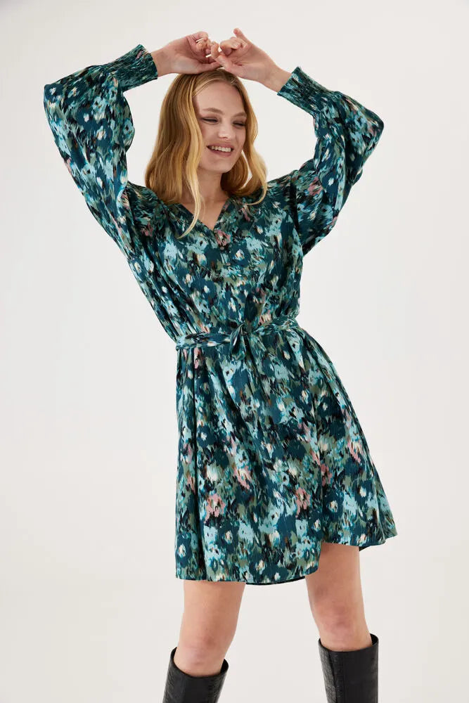 Robe chemisier printée
