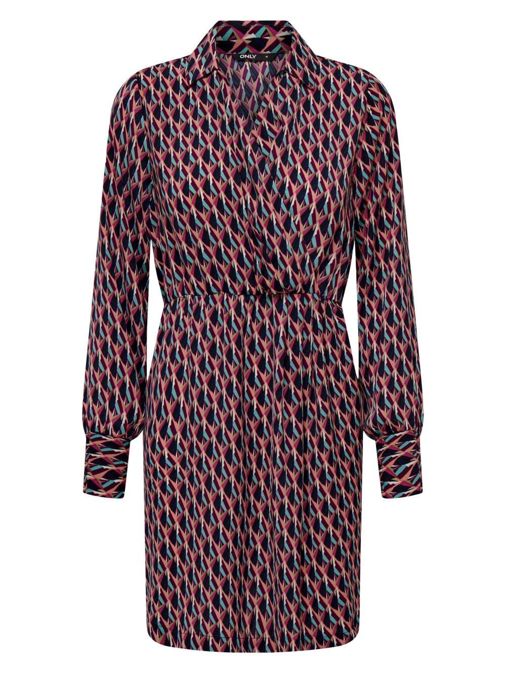 Robe satinée multico