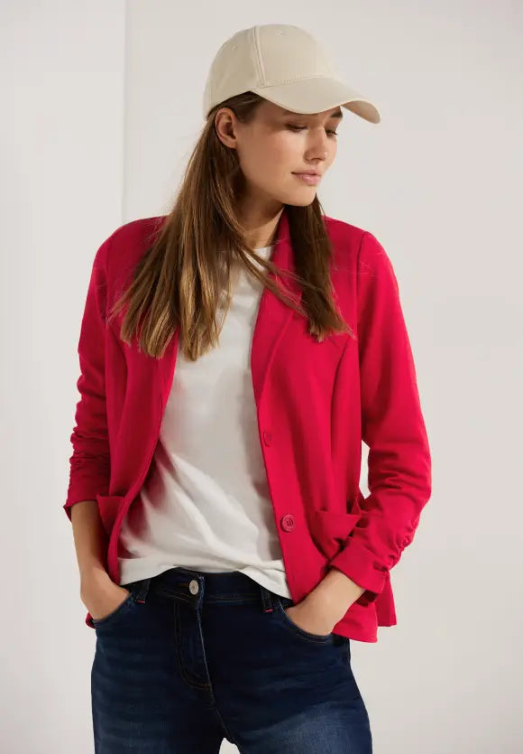 Blazer manches froncées