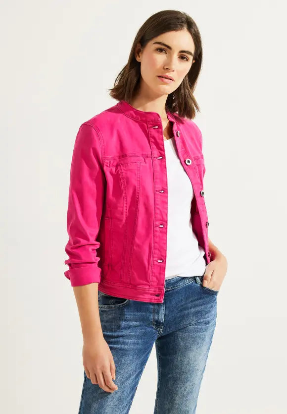Veste en jean de couleur