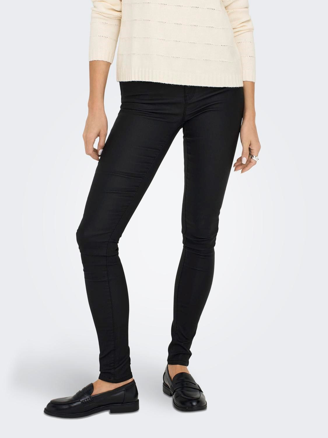 Pantalon skinny enduit LONGUEUR 32