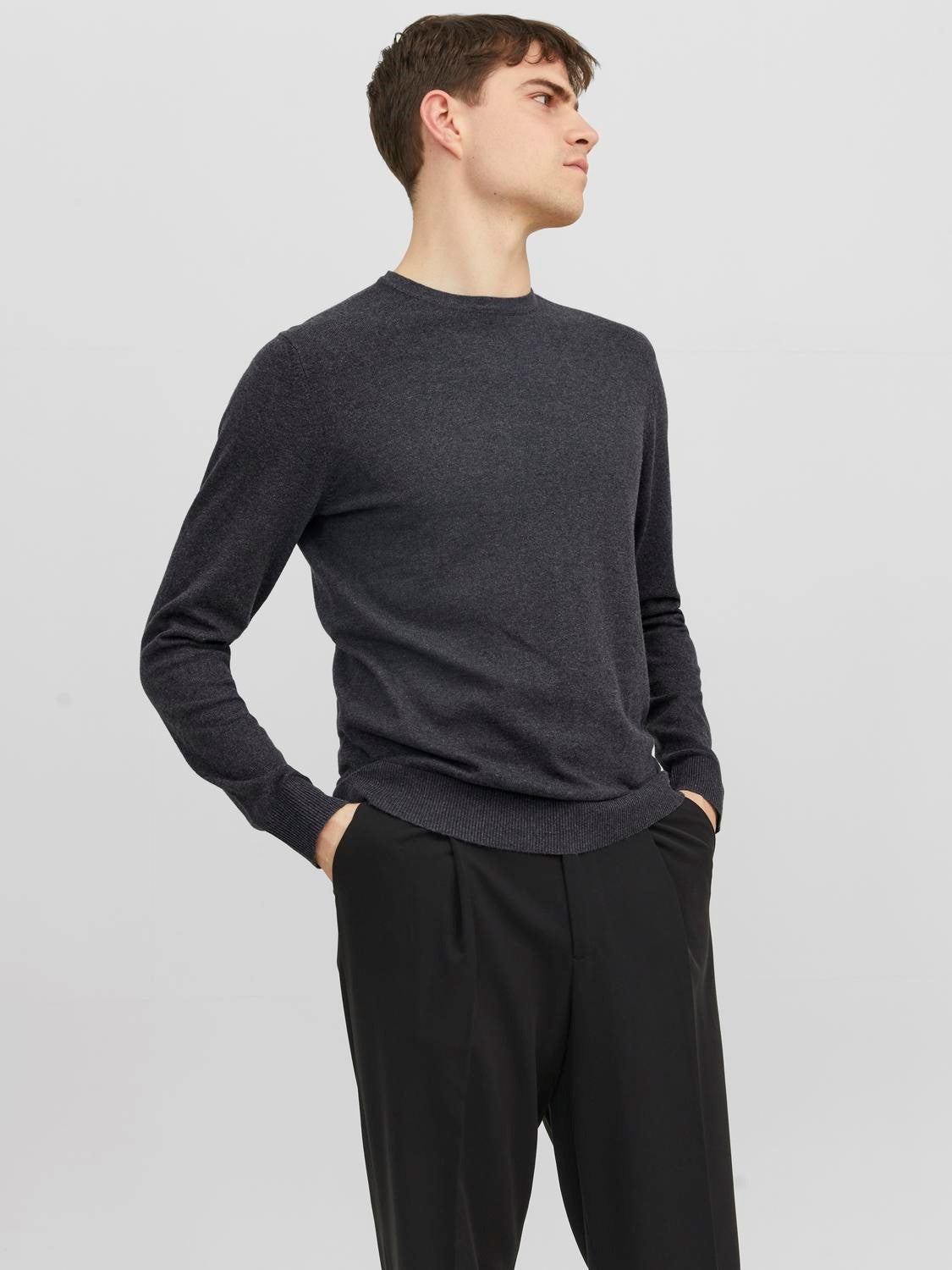Pull col rond uni