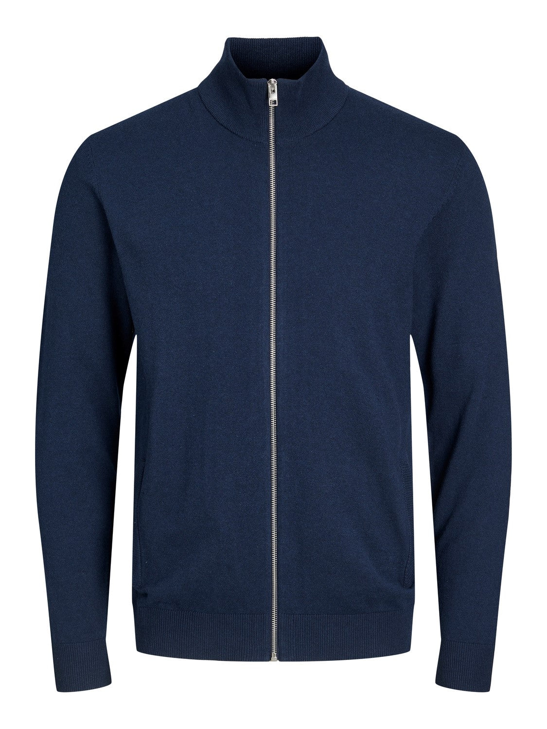 Cardigan zipé marine