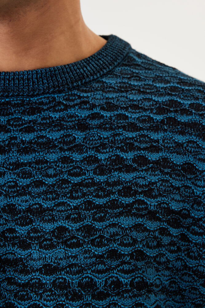 Pull en maille col rond