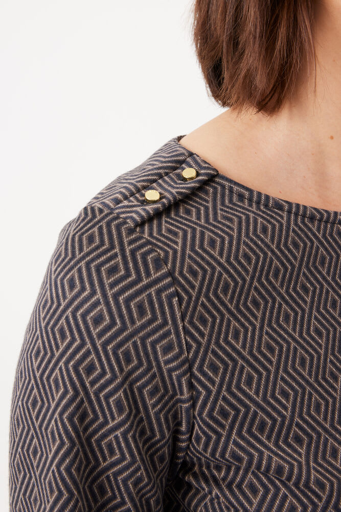 Robe pull manches 3/4