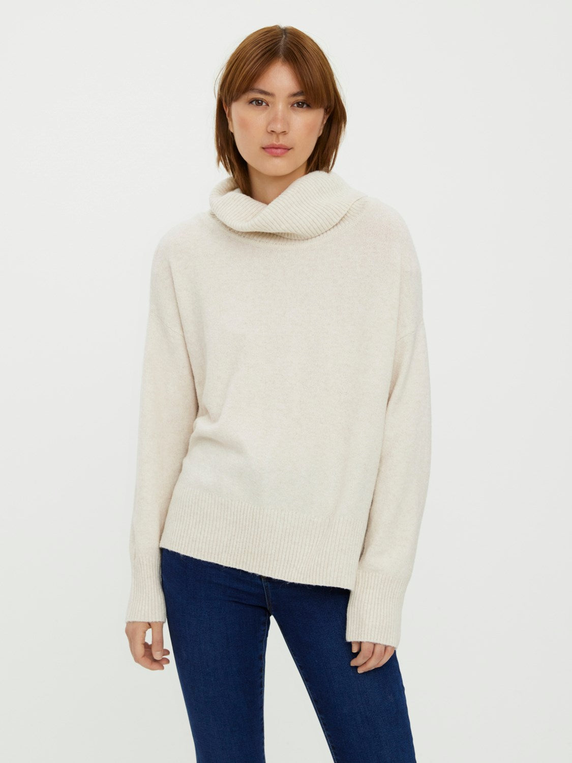Pull col roulé oversize