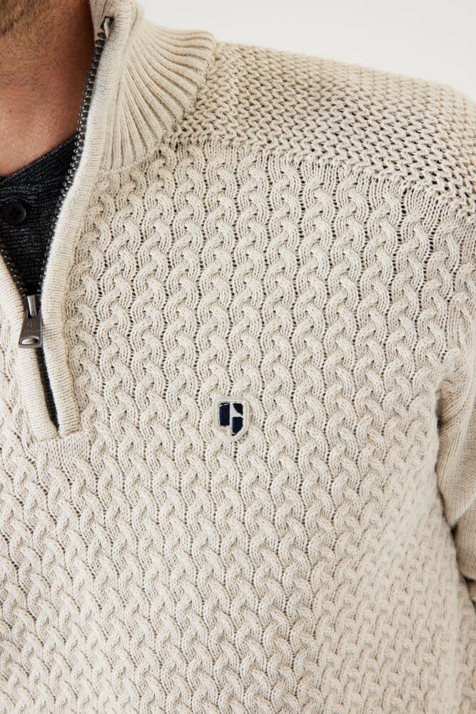 Pull en maille avec zip