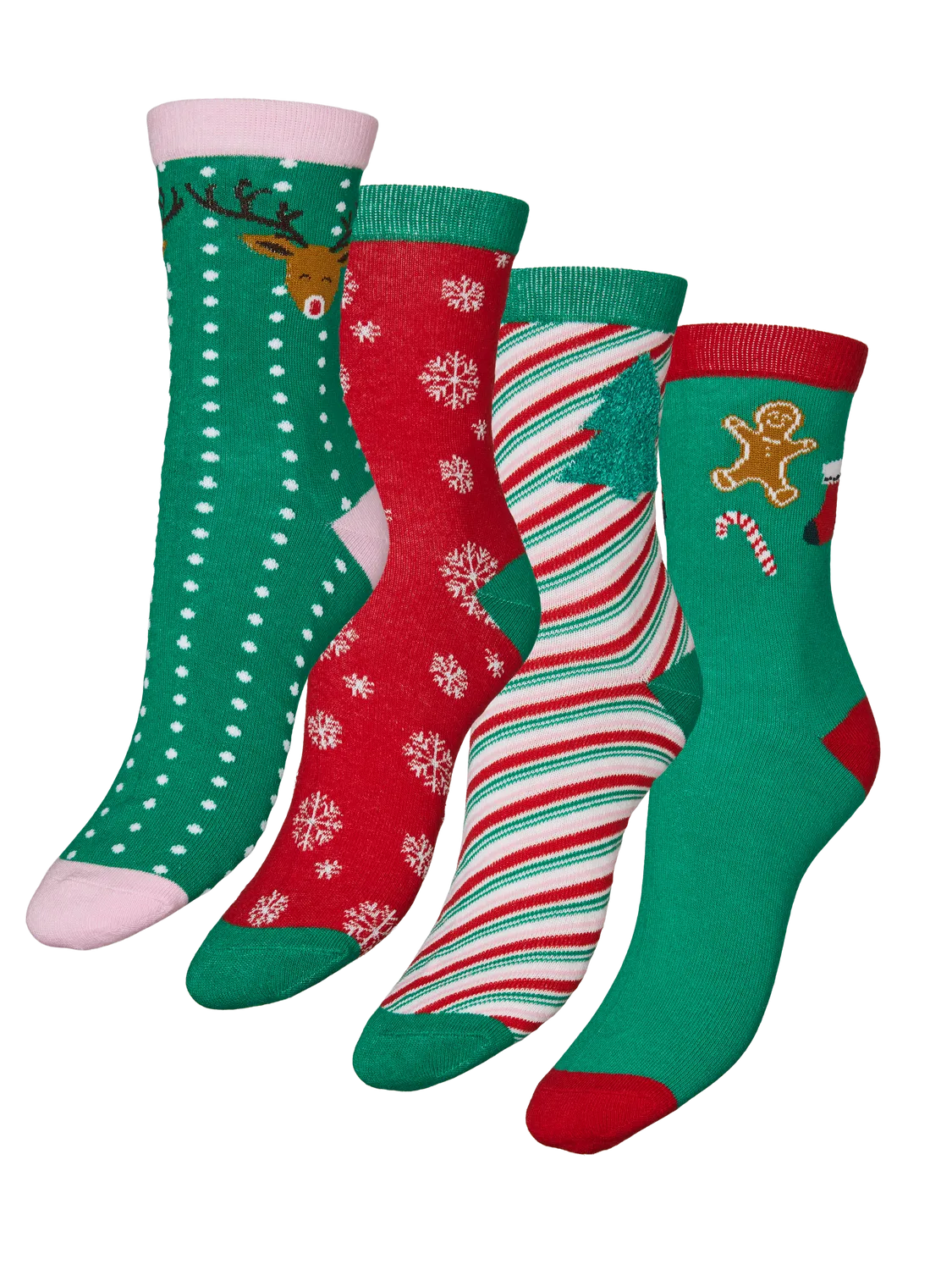 Lot de 4 chaussettes de Noël