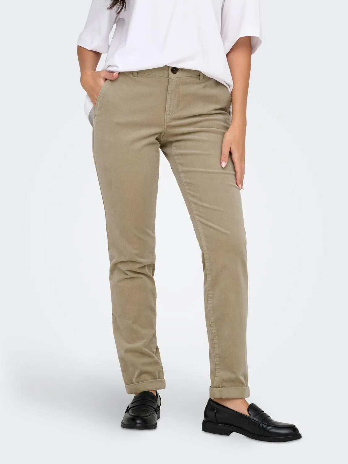 Pantalon chino en velours