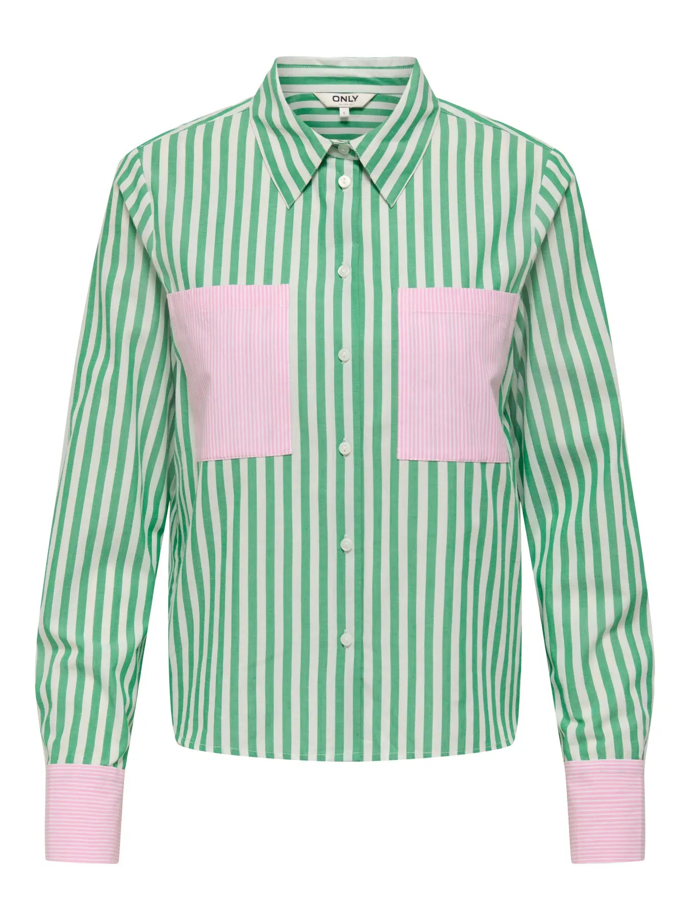 Chemise rayée à poches