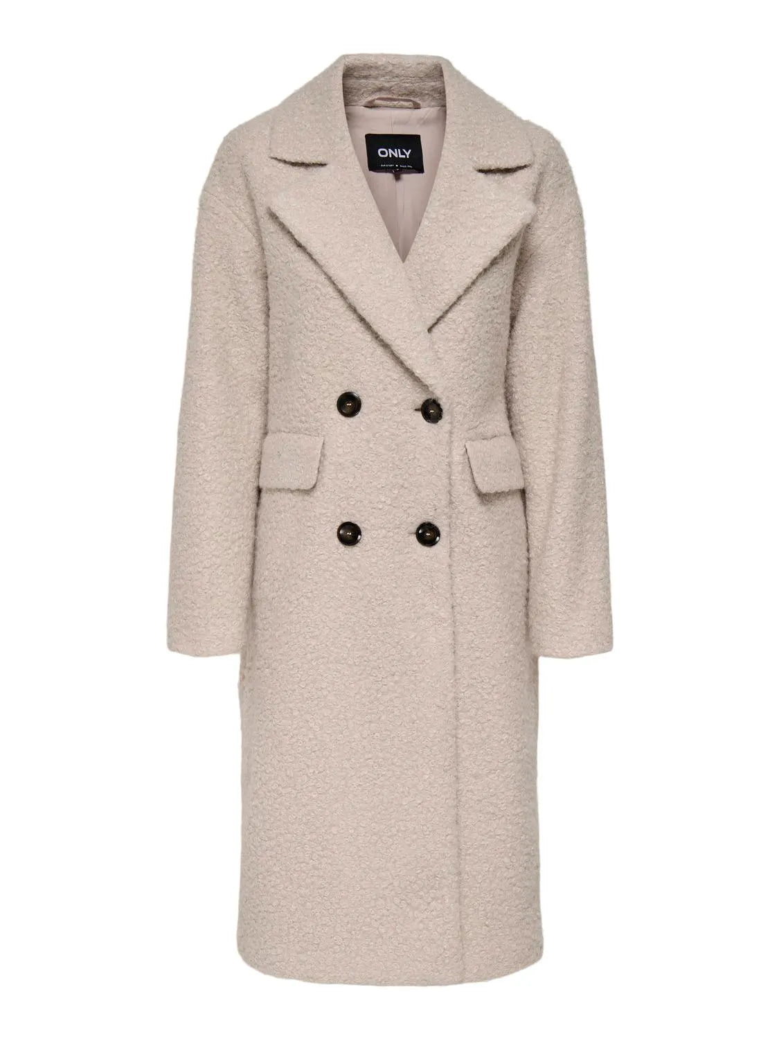 Manteau long bouclette