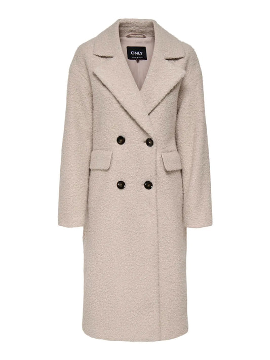 Manteau long bouclette