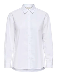 Chemise unie à fronces