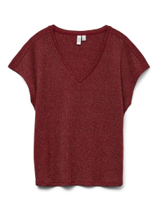 Pull irisé manches courtes