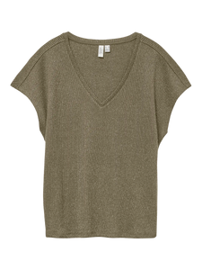 Pull irisé manches courtes