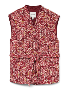 Veste à motifs sans manches