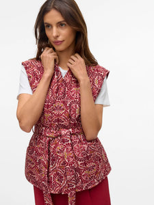 Veste à motifs sans manches
