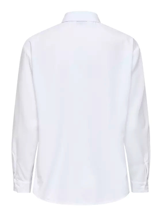 Chemise unie à fronces