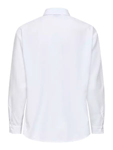 Chemise unie à fronces