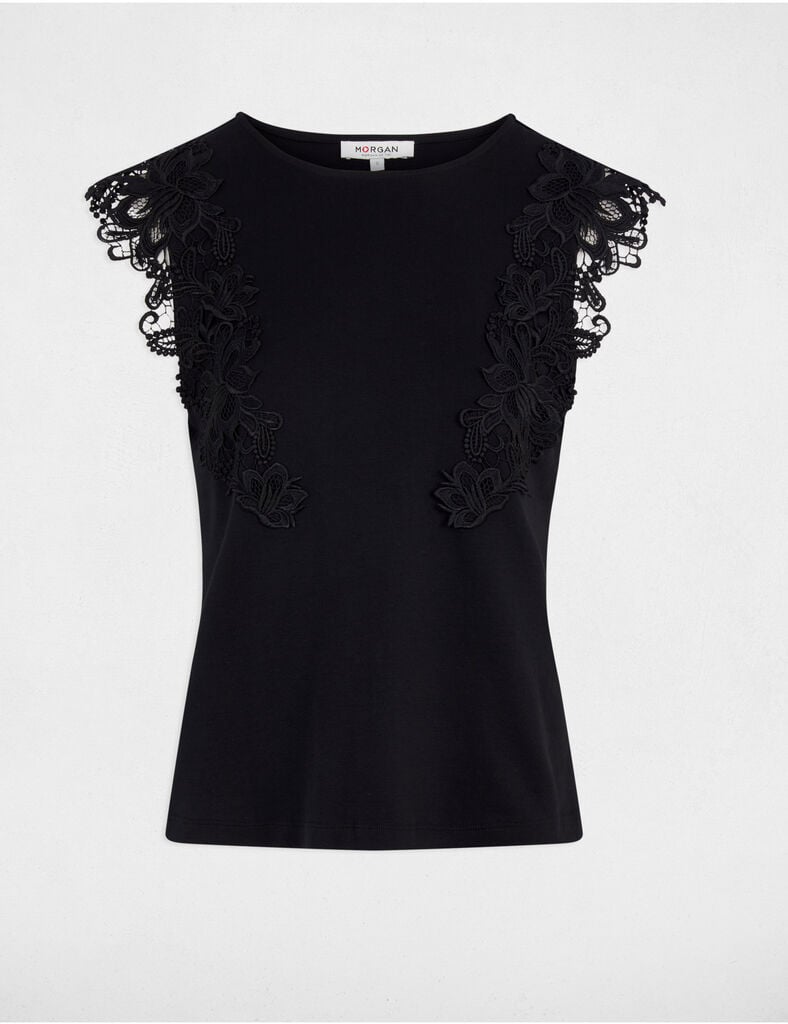 Tee-shirt dentelles