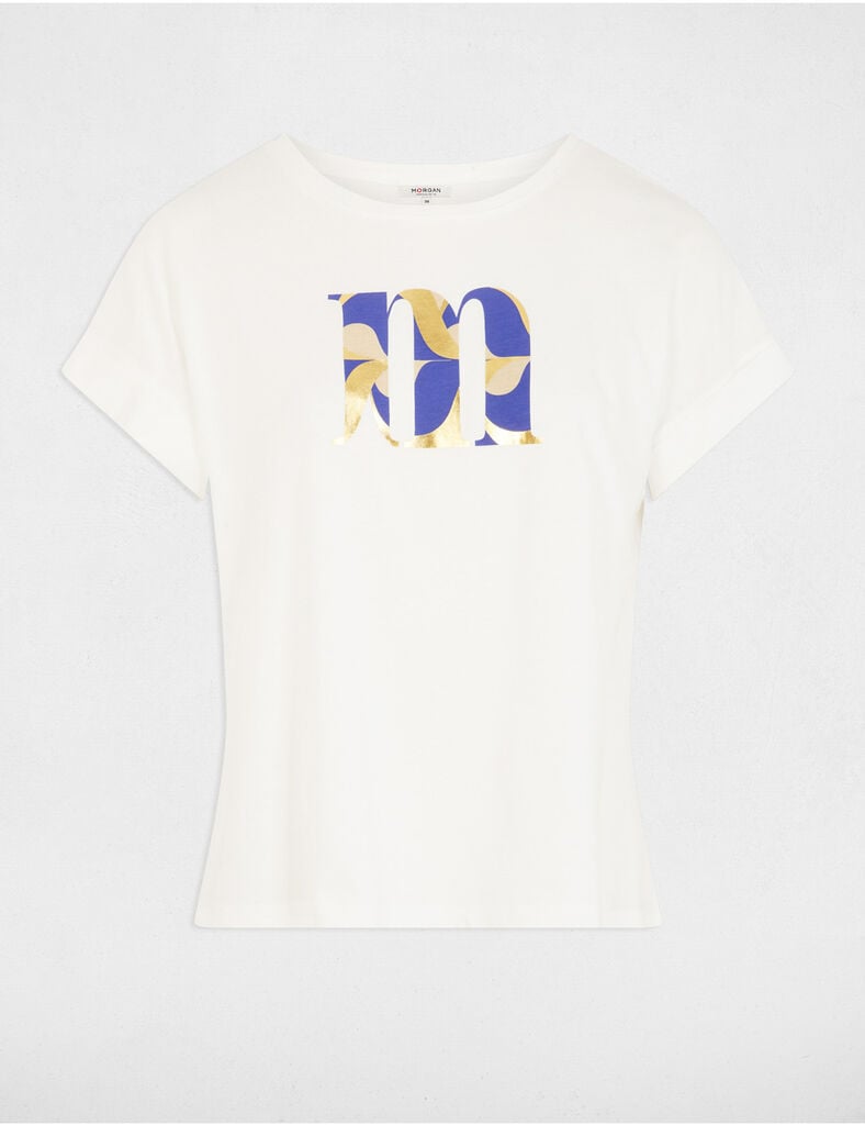 Tee-shirt print fleurs