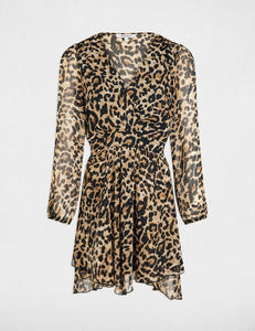 Robe patineuse léopard