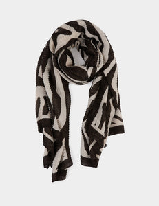 Foulard gaufré zebré