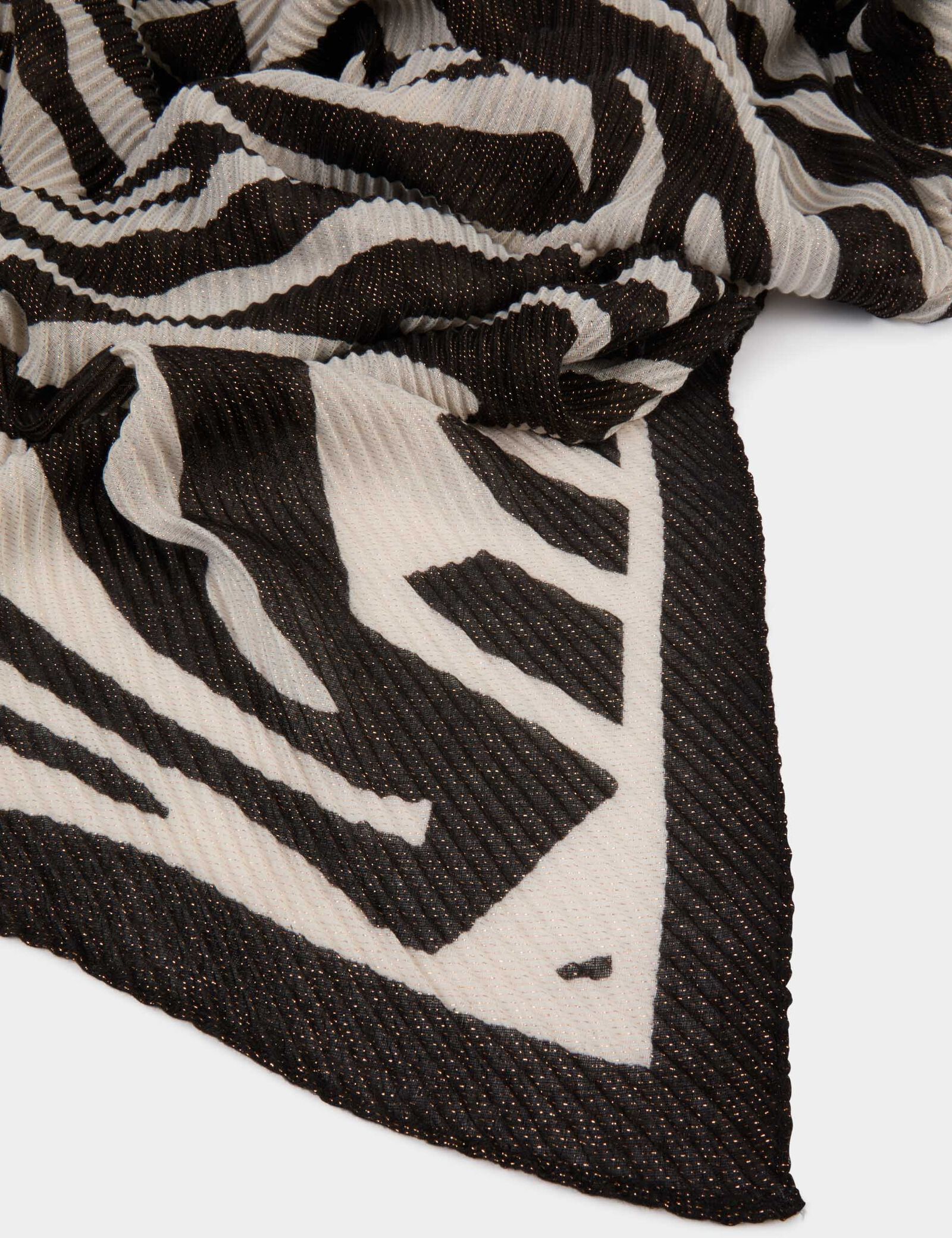 Foulard gaufré zebré