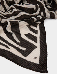 Foulard gaufré zebré