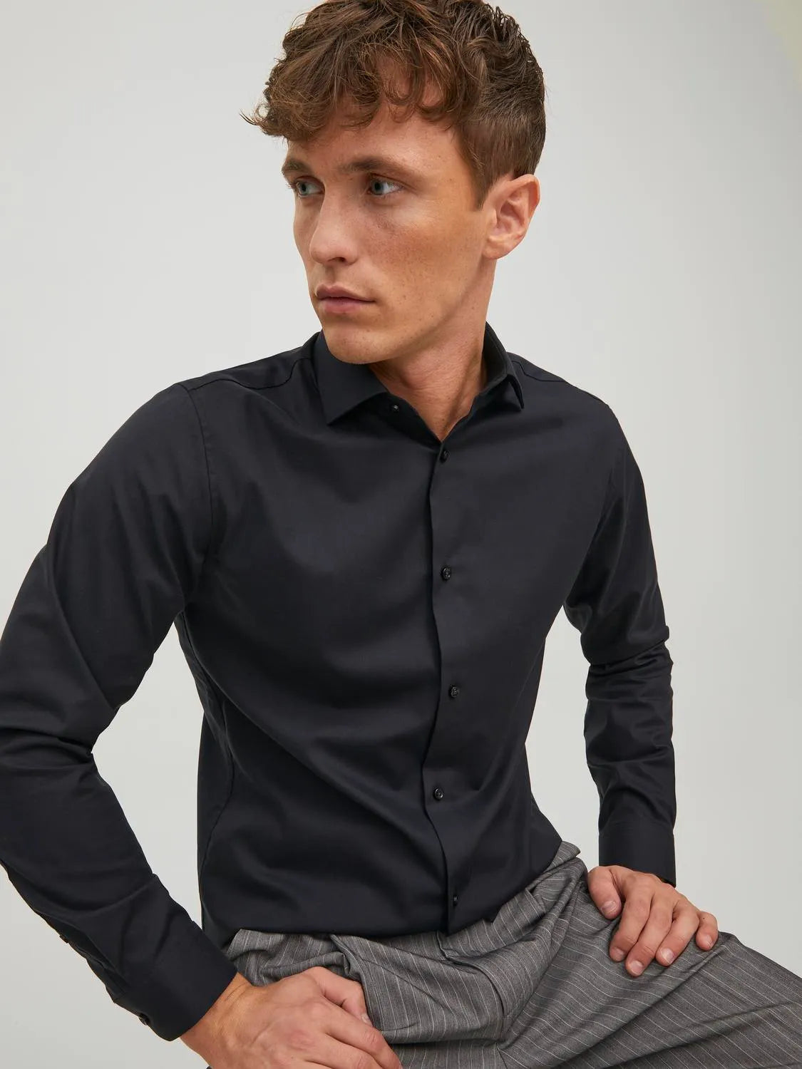 Chemise unie noire