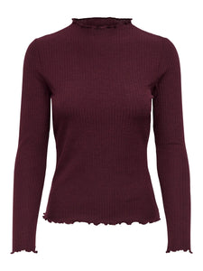 Pull col montant uni
