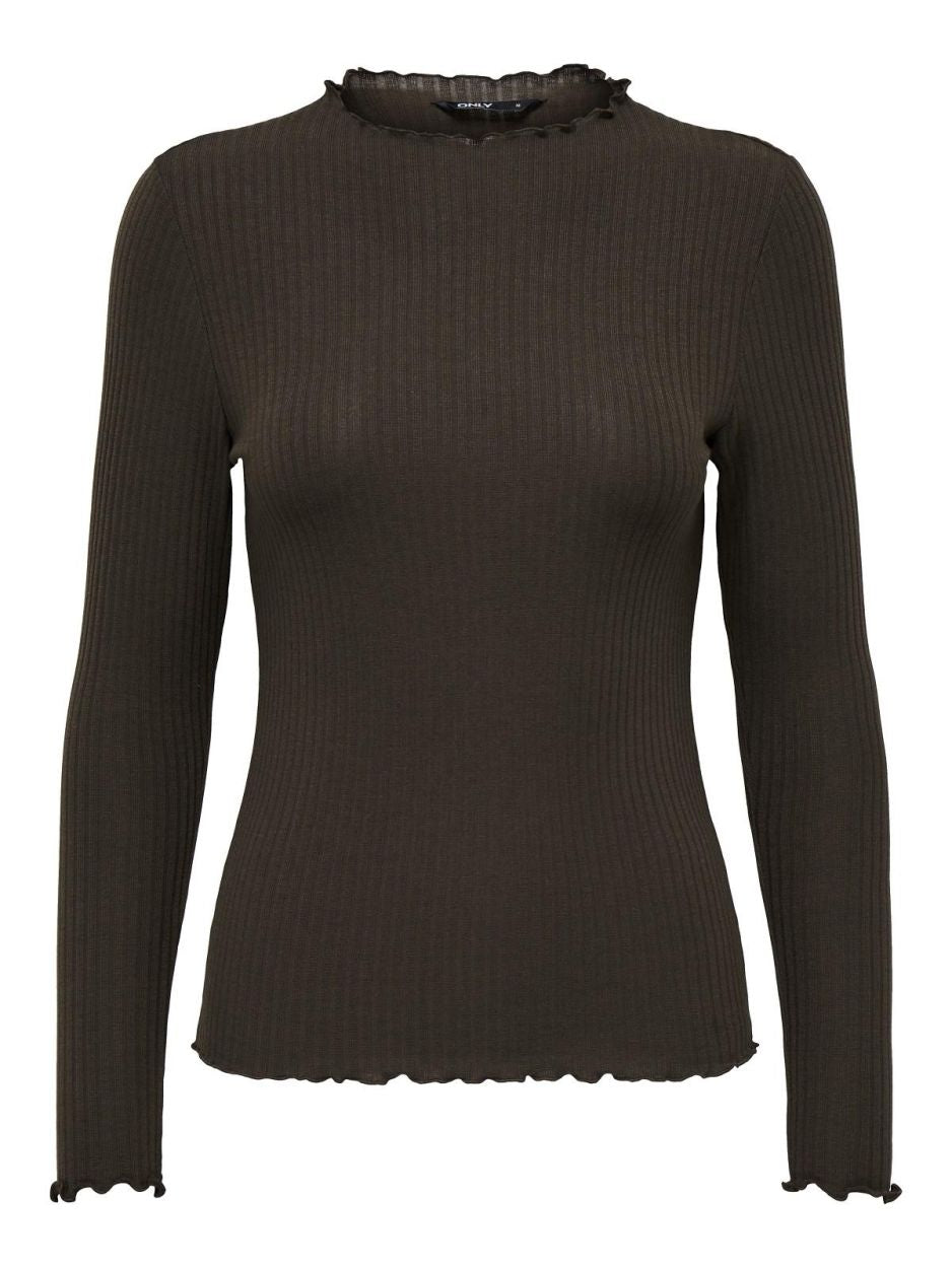 Pull col montant uni