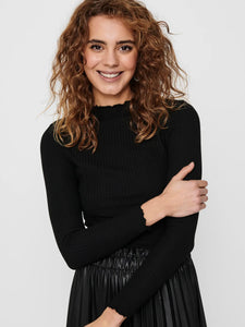 Pull col montant uni