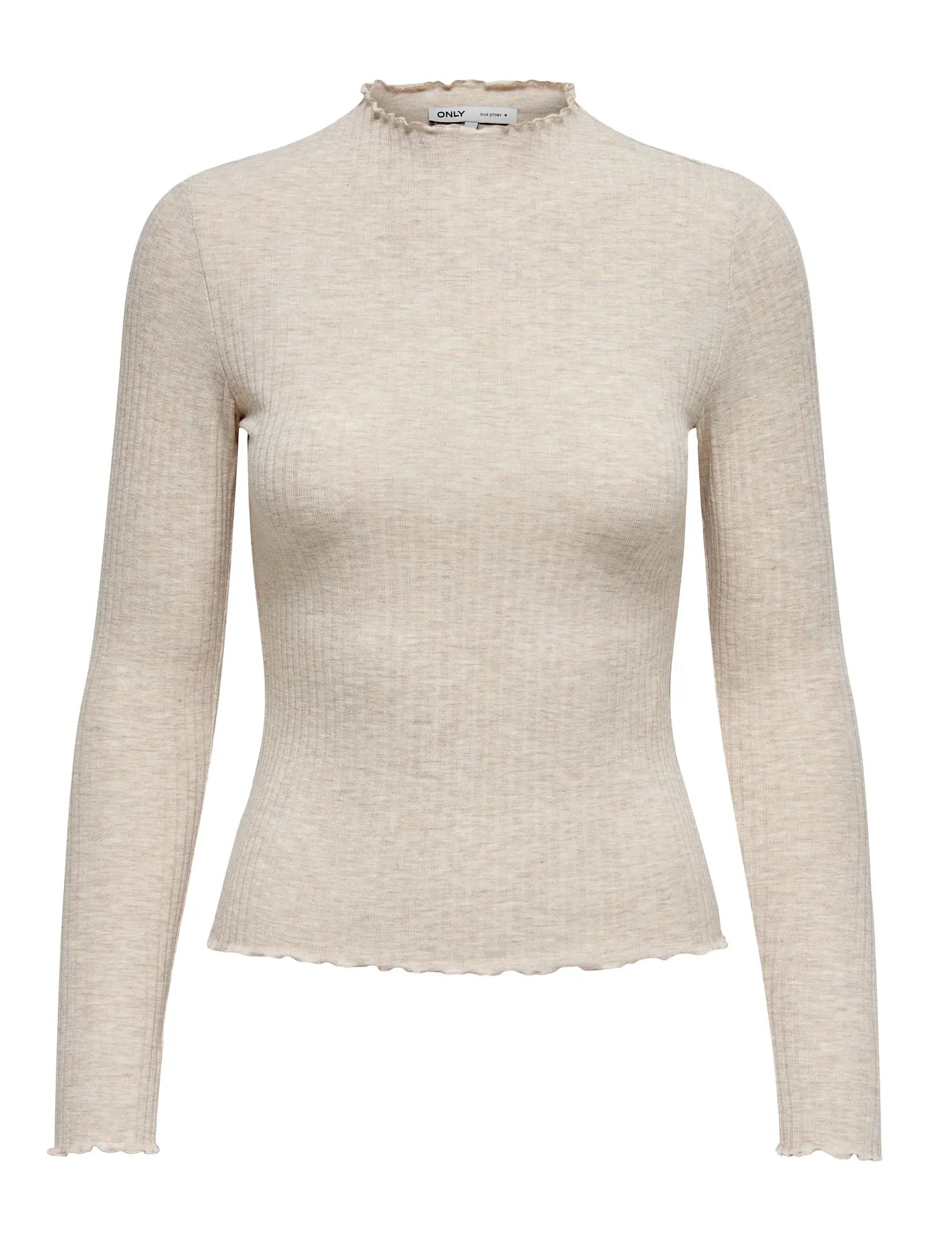 Pull col montant uni