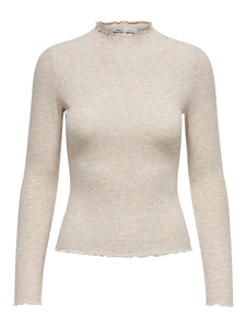 Pull col montant uni