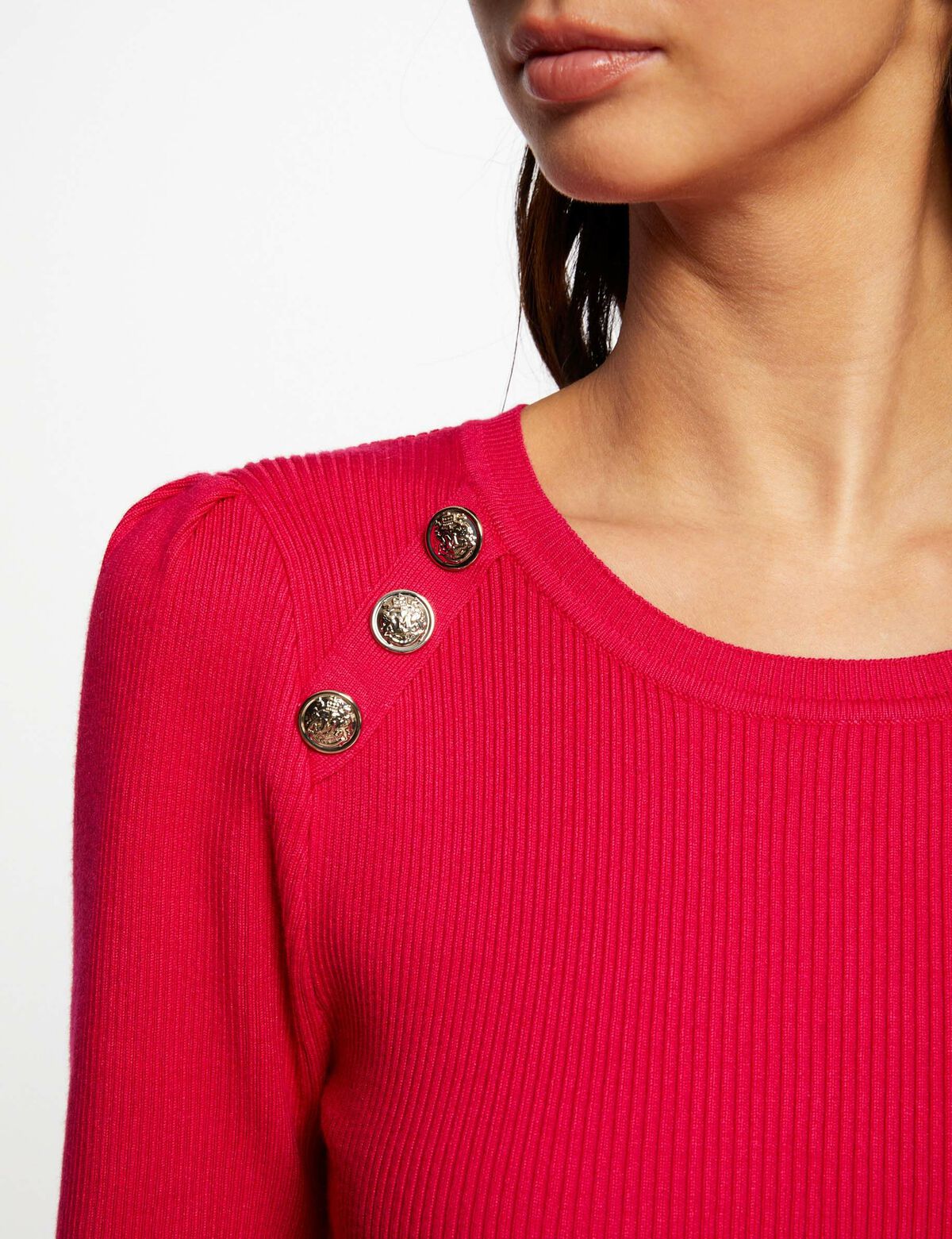 Pull manches longues avec boutons