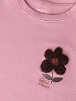 Charger l'image dans la galerie, Tee-shirt manches longues brodé fleur
