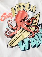 Charger l'image dans la galerie, Tee-shirt surf pieuvre
