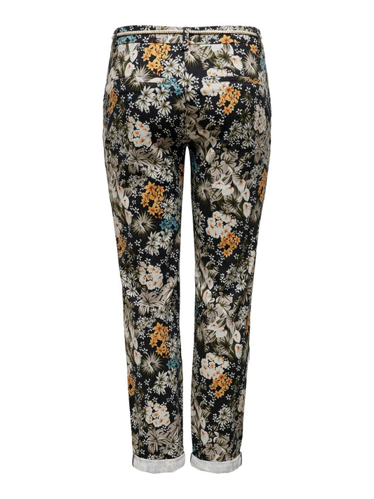 Pantalon chino fleuri