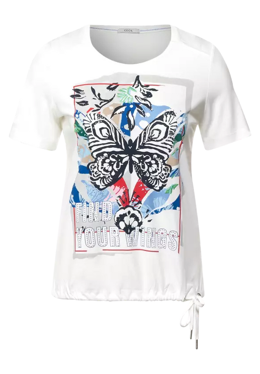 Tee-shirt imprimé papillon