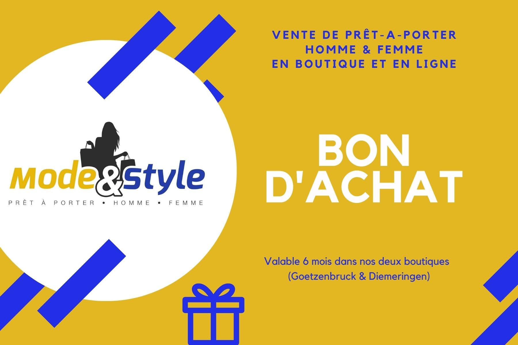 CARTE CADEAU (valable uniquement en boutique)